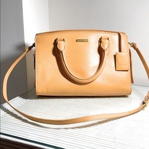 Charles & Keith Honey-Caramel Crossbody Saatchel